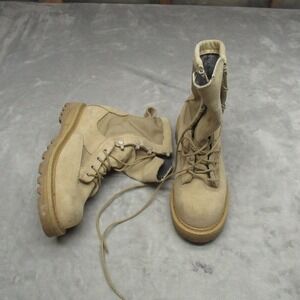 Rocky Combat Boots Mens 5.5 R Tan Suede Gore-Tex Military Tactical Outdoor 790G